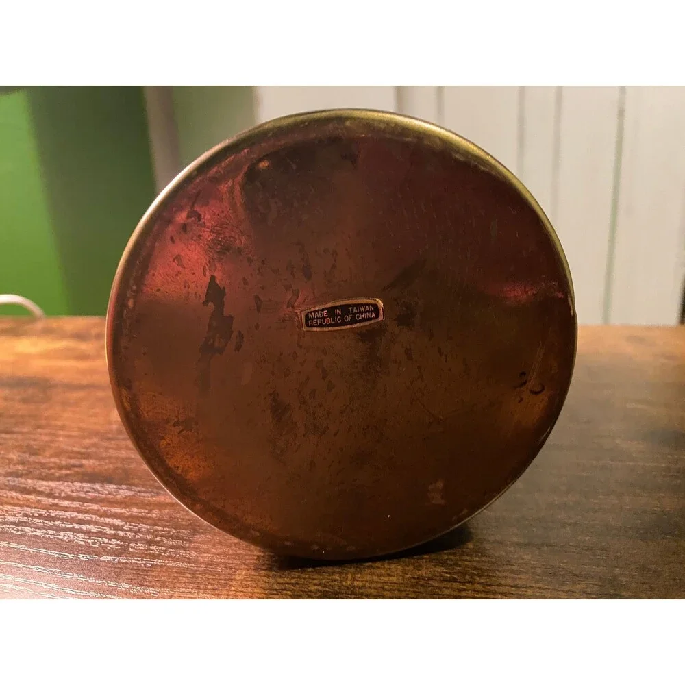 Vintage 1940s La Palina Senators Brass Cigar Tin-Mild & Made Good-Mad Men Style